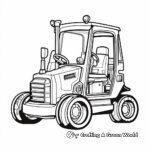 Pedestrian Stacker Forklift Coloring Pages 2