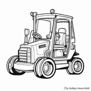 Pedestrian Stacker Forklift Coloring Pages 2