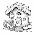 Peek Inside a Gnome House Coloring Pages 1