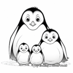 Penguin Family Coloring Pages for Chill Out 2