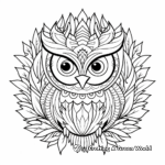 Penguin Winter Mandala Coloring Pages for Kids 1