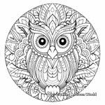 Penguin Winter Mandala Coloring Pages for Kids 4