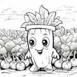 Pepper Veggie Garden Coloring Pages 1