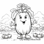 Pepper Veggie Garden Coloring Pages 2