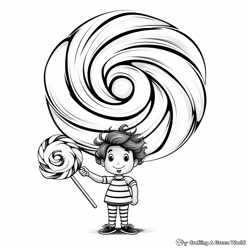 Peppermint Candy Swirl Coloring Pages 2
