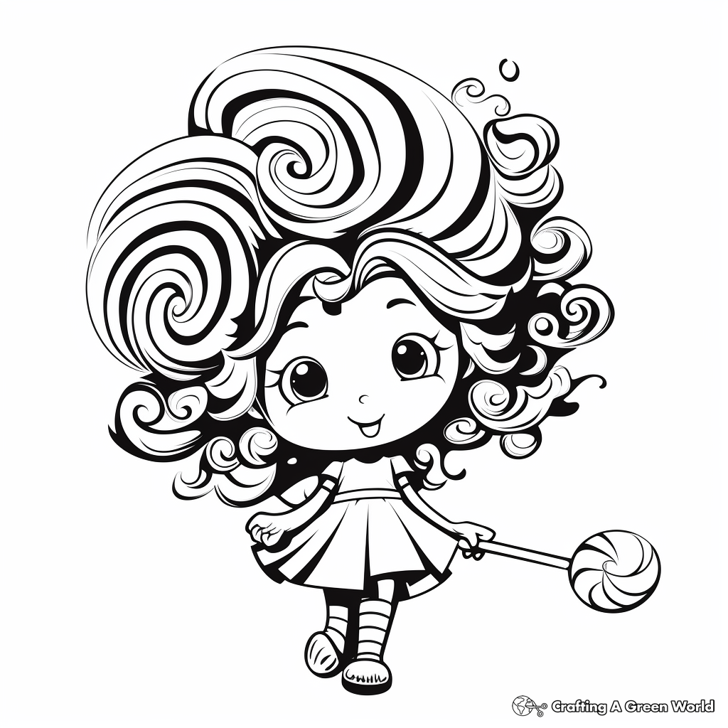 Peppermint Candy Swirl Coloring Pages 3