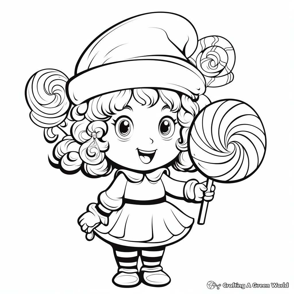 Peppermint Candy Swirl Coloring Pages 4