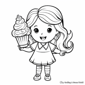 Peppermint Ice Cream Coloring Pages 2