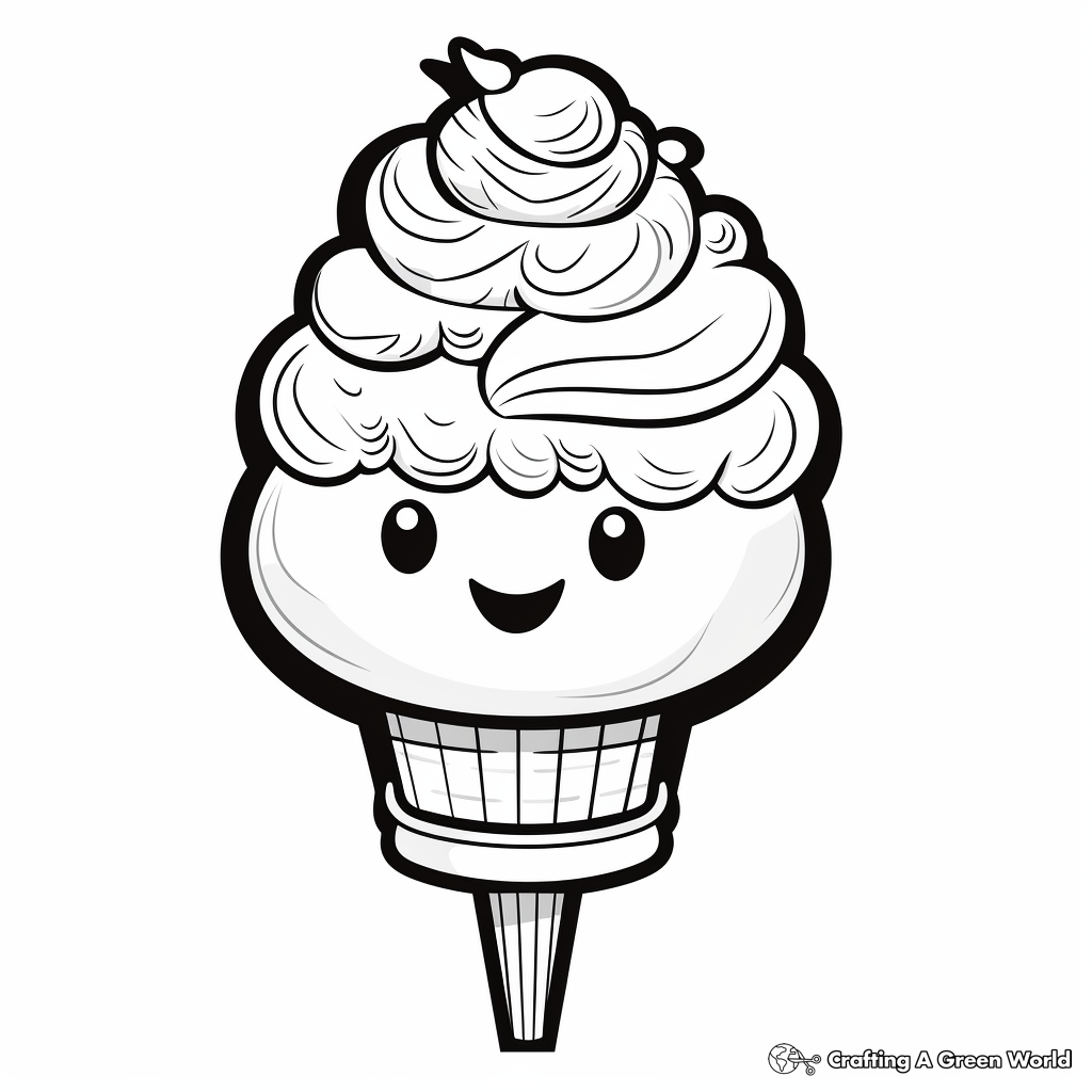 Peppermint Ice Cream Coloring Pages 4