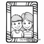 Personalized Photo Frame Coloring Pages 4