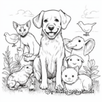Pets Galore: Domestic Animal Coloring Pages 4