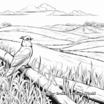 Pheasant Habitat Scene Coloring Pages for Extra Fun 3