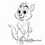 Picture-Perfect Chipmunk Pose Coloring Pages 3