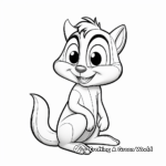 Picture-Perfect Chipmunk Pose Coloring Pages 4