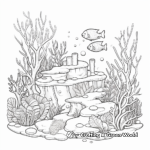 Picturesque Coral Reef Aquarium Coloring Pages 1