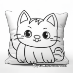 Pillow Cat Adventure Coloring Sheets 2