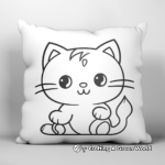 Pillow Cat in Dreamland: Dream-Scene Coloring Pages 2