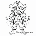 Pirate Captain Suit Coloring Pages 1