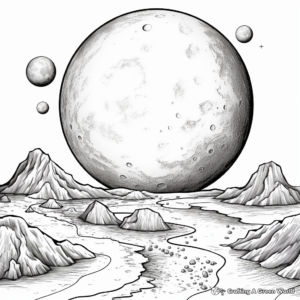 Planet-specific Coloring Pages: Mars, Venus, and Jupiter 2