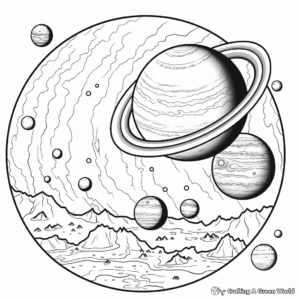 Planet-specific Coloring Pages: Mars, Venus, and Jupiter 3