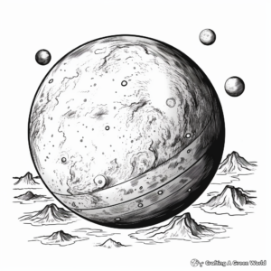 Planet-specific Coloring Pages: Mars, Venus, and Jupiter 4