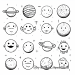 Planetary Symbols of Dwarf Planets Coloring Pages 1