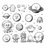 Planetary Symbols of Dwarf Planets Coloring Pages 3