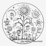 Plant Life Cycle Coloring Pages for Kids 1