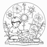 Plant Life Cycle Coloring Pages for Kids 2