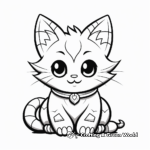 Playful Black Cat Coloring Pages: Perfect for Halloween 1