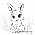 Playful Bunny Chick Coloring Pages 3