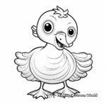 Playful Dodo Bird Chick Coloring Pages 3