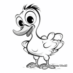 Playful Dodo Bird Chick Coloring Pages 4