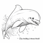 Playful Dolphin Coloring Pages 1