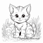 Playful Kitten Coloring Pages 3