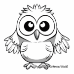 Playful Lemming and Arctic Owl Coloring Pages 3