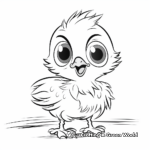 Playful Pigeon Chick Coloring Pages 3