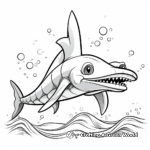 Playful Plesiosaurus Coloring Pages 4