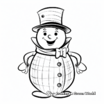 Playful Snowman Coloring Pages 2