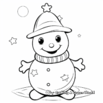 Playful Snowman Coloring Pages 3