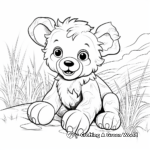 Playful Teddy Bear in the Park Coloring Pages 3