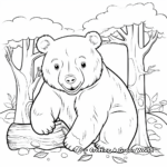 Playful Wombat Coloring Pages for Preschoolers 2