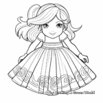 Pleated Skirt Coloring Activity 1