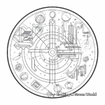 Polarity Lesson: North and South Pole Magnet Coloring Page 1