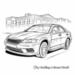Police Car Action Coloring Pages 4