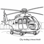 Police Helicopter Coloring Pages 2