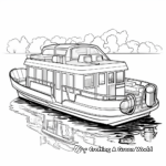 Pontoon Houseboat Coloring Pages 1