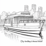Pontoon Houseboat Coloring Pages 2