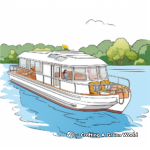 Pontoon Houseboat Coloring Pages 3