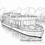 Pontoon Houseboat Coloring Pages 4
